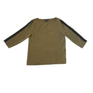 Ann Taylor Olive Knit Top